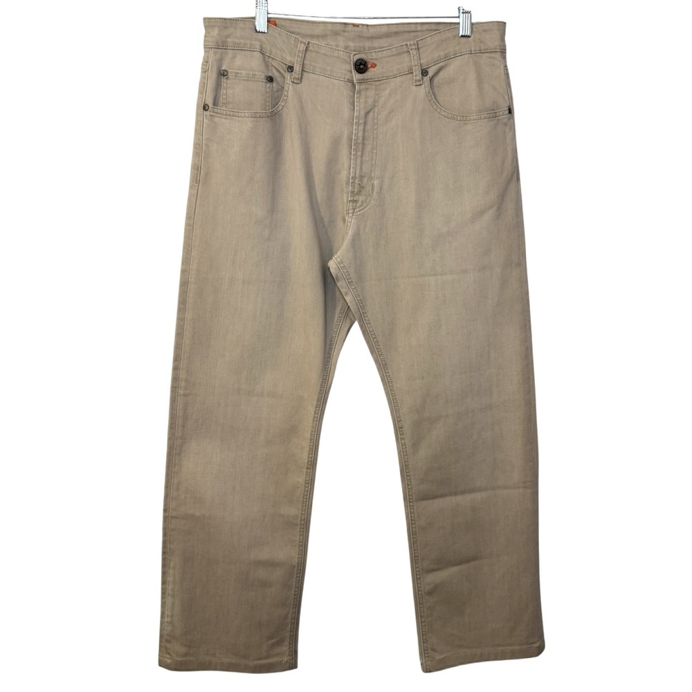 Faconnable Straight Leg Beige tan denim jeans men’s 36 Modele F40